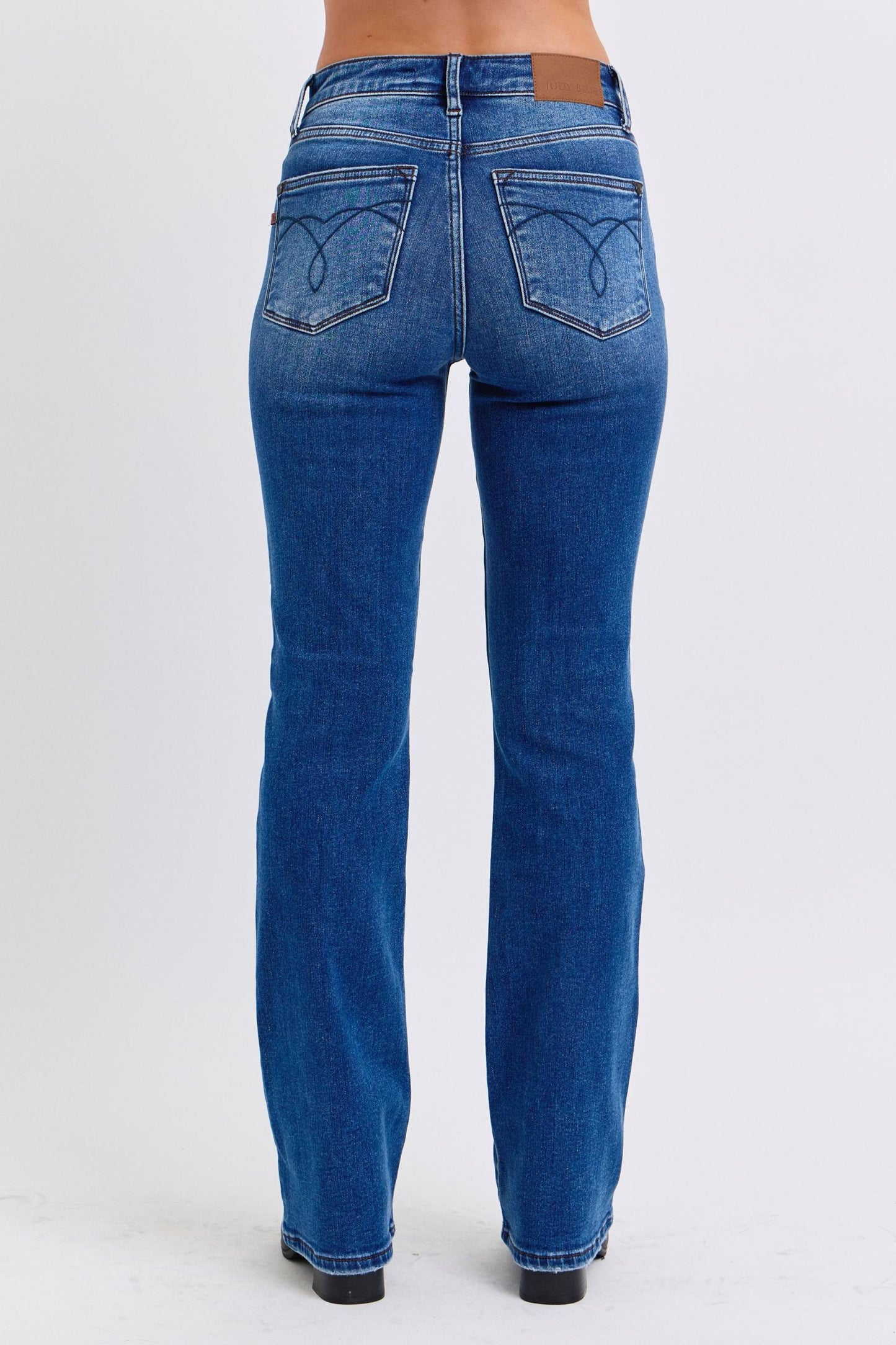 Judy Blue Mid-Rise Bootcut Jeans with Thermal Lining